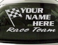 Custom674 Custom YOURNAMEHERE Race Team Decal 