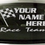 Custom675 Custom YOURNAMEHERE Race Team Decal