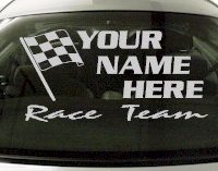 Custom675 Custom YOURNAMEHERE Race Team Decal 