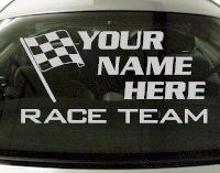 Custom677 Custom YOURNAMEHERE Race Team Decal 