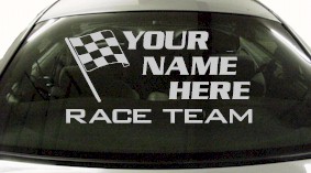 Custom677 Custom YOURNAMEHERE Race Team Decal