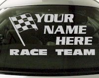 Custom678 Custom YOURNAMEHERE Race Team Decal 