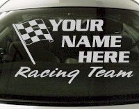 Custom679 Custom YOURNAMEHERE Racing Team Decal 