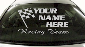 Custom680 Custom YOURNAMEHERE Racing Team Decal