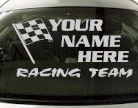 Custom681 Custom YOURNAMEHERE Racing Team Decal 