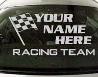 Custom682 Custom YOURNAMEHERE Racing Team Decal 