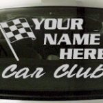 Custom684 Custom YOURNAMEHERE Car Club Decal
