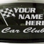 Custom685 Custom YOURNAMEHERE Car Club Decal