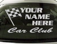 Custom685 Custom YOURNAMEHERE Car Club Decal 