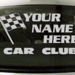Custom688 Custom YOURNAMEHERE Car Club Decal