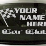 Custom689 Custom YOURNAMEHERE Car Club Decal