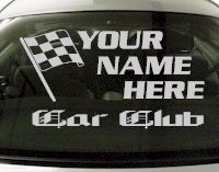 Custom689 Custom YOURNAMEHERE Car Club Decal 