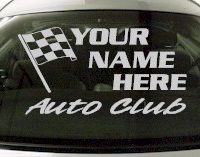 Custom690 Custom YOURNAMEHERE Auto Club Decal 