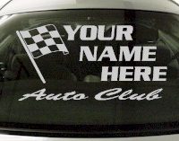 Custom691 Custom YOURNAMEHERE Auto Club Decal 