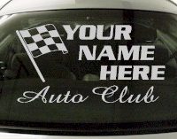 Custom692 Custom YOURNAMEHERE Auto Club Decal 