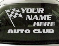 Custom694 Custom YOURNAMEHERE Auto Club Decal 