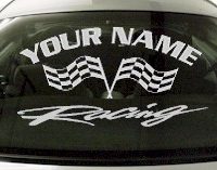 Custom701 Custom YOURNAMEHERE Racing Decal 