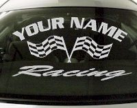 Custom702 Custom YOURNAMEHERE Racing Decal 
