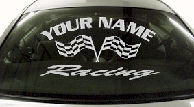 Custom702 Custom YOURNAMEHERE Racing Decal