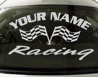 Custom703 Custom YOURNAMEHERE Racing Decal 