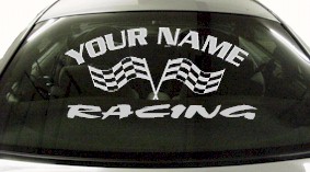 Custom704 Custom YOURNAMEHERE Racing Decal