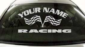 Custom706 Custom YOURNAMEHERE Racing Decal