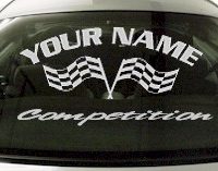 Custom714 Custom YOURNAMEHERE Competition Decal 
