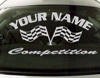 Custom715 Custom YOURNAMEHERE Competition Decal 
