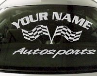 Custom717 Custom YOURNAMEHERE Autosports Decal 