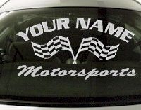 Custom720 Custom YOURNAMEHERE Motorsports Decal 
