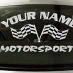 Custom721 Custom YOURNAMEHERE Motorsports Decal