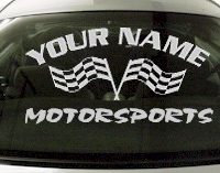 Custom721 Custom YOURNAMEHERE Motorsports Decal 