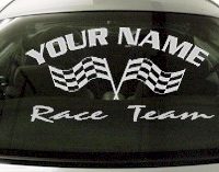 Custom725 Custom YOURNAMEHERE Race Team Decal 