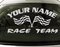 Custom726 Custom YOURNAMEHERE Race Team Decal 