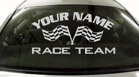 Custom727 Custom YOURNAMEHERE Race Team Decal