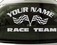 Custom728 Custom YOURNAMEHERE Race Team Decal 