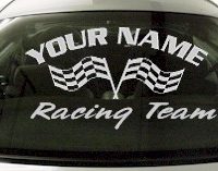 Custom729 Custom YOURNAMEHERE Racing Team Decal 