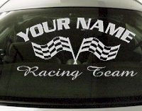 Custom730 Custom YOURNAMEHERE Racing Decal 