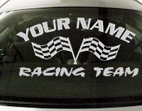 Custom731 Custom YOURNAMEHERE Racing Team Decal 