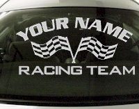 Custom732 Custom YOURNAMEHERE Racing Team Decal 