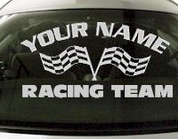 Custom733 Custom YOURNAMEHERE Racing Team Decal 