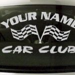 Custom736 Custom YOURNAMEHERE Car Club Decal