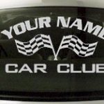 Custom737 Custom YOURNAMEHERE Car Club Decal