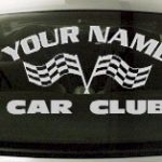 Custom738 Custom YOURNAMEHERE Car Club Decal