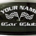 Custom739 Custom YOURNAMEHERE Car Club Decal