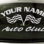 Custom740 Custom YOURNAMEHERE Auto Club Decal