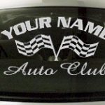 Custom742 Custom YOURNAMEHERE Auto Club Decal