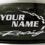 Custom751 Custom YOURNAMEHERE Racing Decal