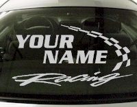 Custom751 Custom YOURNAMEHERE Racing Decal 