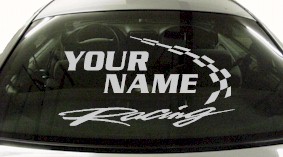 Custom751 Custom YOURNAMEHERE Racing Decal